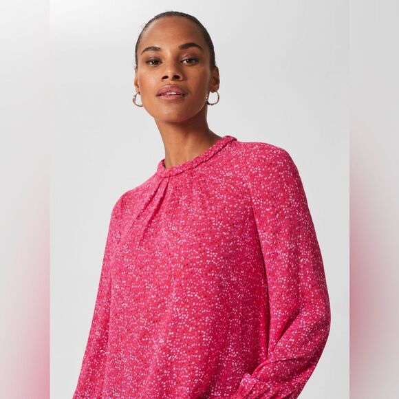 HOBBS Jonie Spot Print Blouse 14 NWOT - Picture 11 of 15